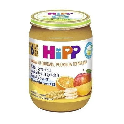 HiPP Fruits with Whole Grain Puree 190g (4800) - Euromallusa