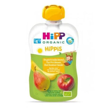 HiPP Hippis Apple Pear Banana Puree 100G (8520) - Euromallusa