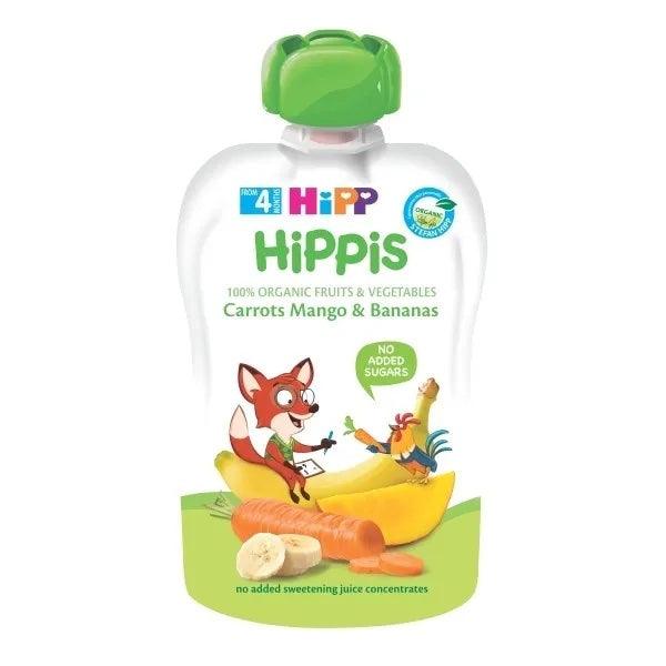 HiPP Hippis Carrots Mango & Bananas Puree 100G (8530) - Euromallusa