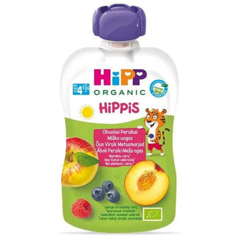 HiPP Hippis Wild Berries In Apple Peach Puree 100G (8525) - Euromallusa