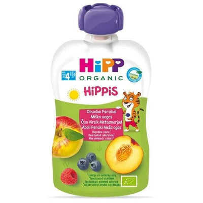 HiPP Hippis Wild Berries In Apple Peach Puree 100G (8525) - Euromallusa
