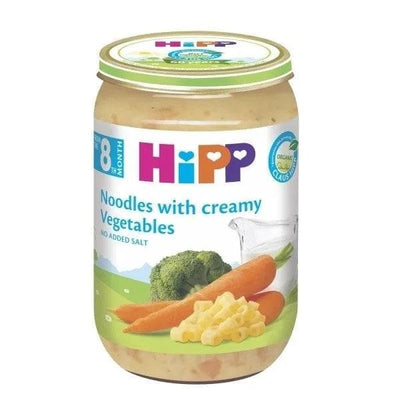 HiPP Noodles With Creamy Vegetables Puree 220G (6403) - Euromallusa