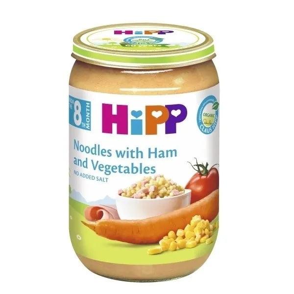 HiPP Noodles With Ham And Vegetables Puree 220G (6540) - Euromallusa