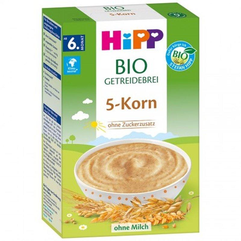 HiPP Organic Grain Porridge 5-Grain (200g) 6 months+ (DA30405) - Euromallusa