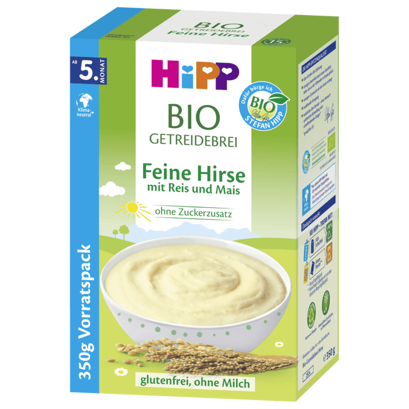 HiPP Organic Grain Porridge Fine Millet 350g (DA30400) - Euromallusa