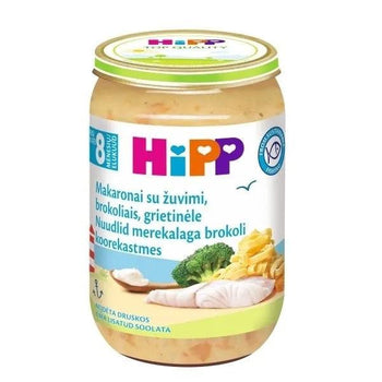 HiPP Pasta with Fish Broccoli and Cream Puree 220g (6550) - Euromallusa