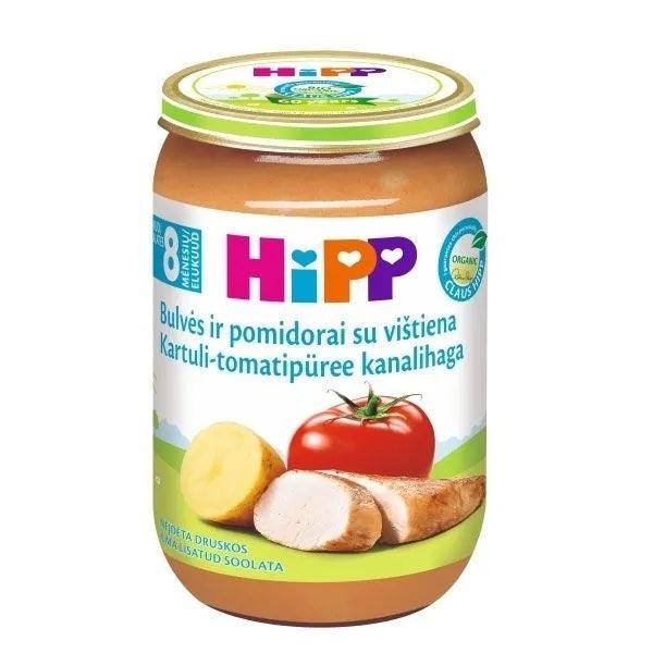 HiPP Potatoes Tomatoes and Chicken Puree 220g (6510) - Euromallusa