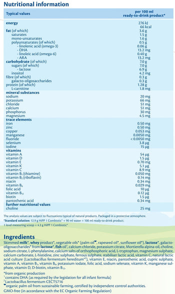 HiPP Stage 1 Organic Combiotic Formula (800g) - Euromallusa