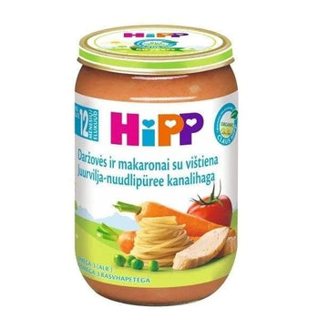 HiPP Vegetables and Pasta with Chicken Puree 220g (6803) - Euromallusa