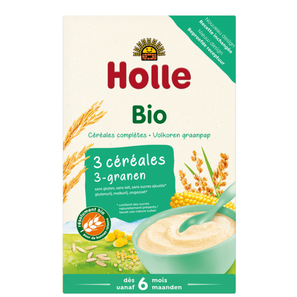 Holle Organic 3-Grain Porridge 250g (108709) - Euromallusa