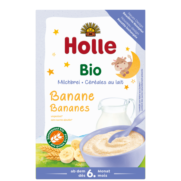 Holle Organic Milk Cereal With Bananas 250g (110309) - Euromallusa