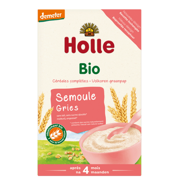 Holle Organic Semolina Porridge 250g (109509) - Euromallusa