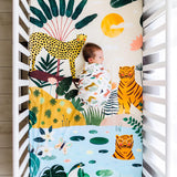 In The Jungle Standard Size Crib Sheet - Euromallusa
