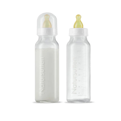Natursutten Glass Baby Baby Bottles 8 oz- 2 Pack - Euromallusa