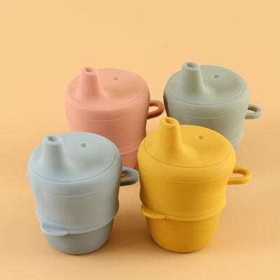 Silicone Cup with Sippy Lid (Muted) - Euromallusa