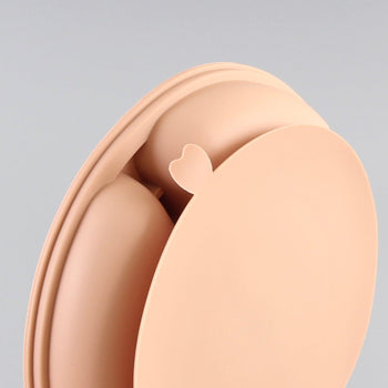 Silicone Divided Suction Plate (Apricot) - Euromallusa